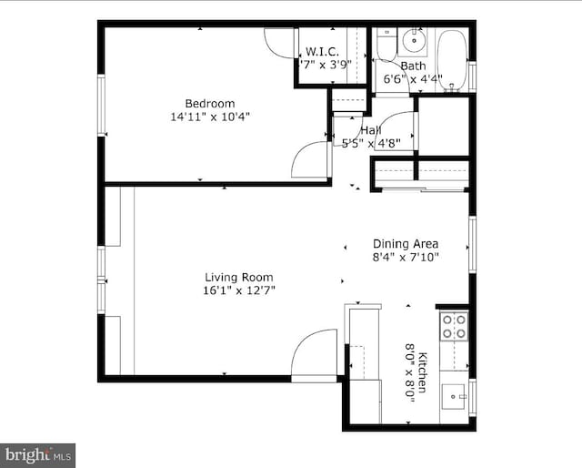 1724 W Abingdon Dr Unit 201, Alexandria, VA 22314 - view of home floor plan
