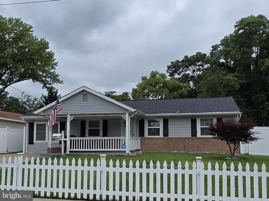 1276 Cronin Dr, Woodbridge, VA 22191 - view of front of home with a porch and brick siding