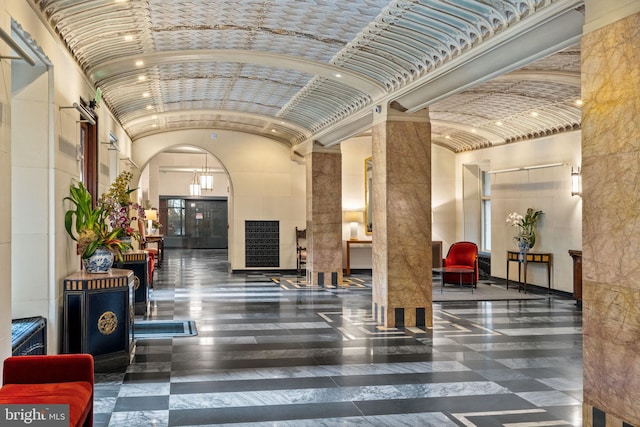 1901 Walnut St Unit 20E, Philadelphia, PA 19103 - common area featuring high vaulted ceiling