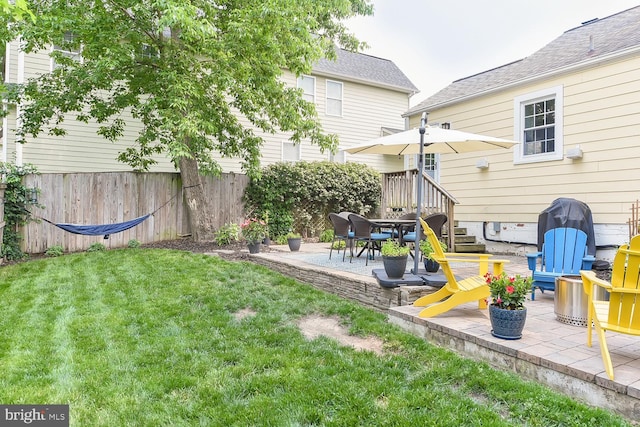 3819 14th St S, Arlington, VA 22204 - view of yard featuring a patio
