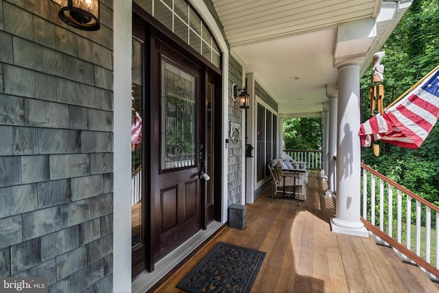 4510 Fish Hawk Ct, Chesapeake Beach, MD 20732 - property entrance with covered porch