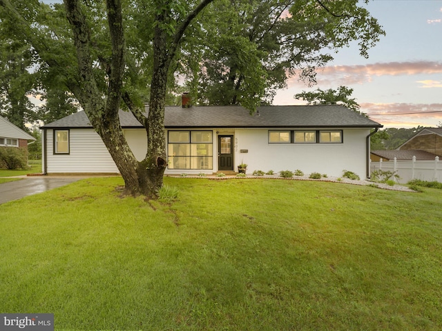 5902 Amelia St, Springfield, VA 22150 - view of front of property featuring a chimney and driveway