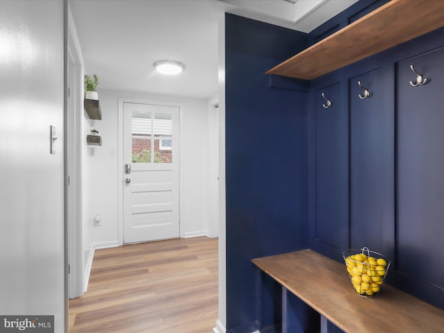 5902 Amelia St, Springfield, VA 22150 - mudroom with light wood-style flooring and baseboards