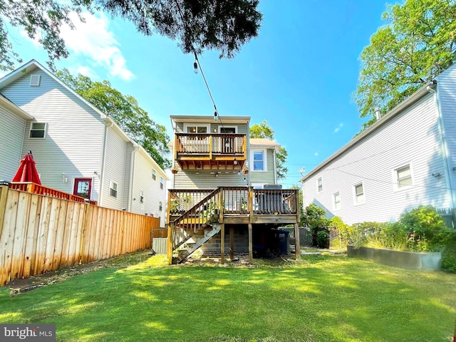 3009 Otis St NE, Washington, DC 20018 - rear view of property with a deck and stairway