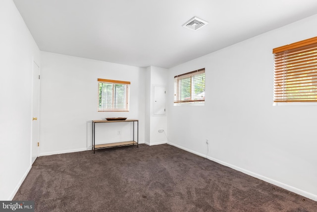 1157 Pine Tree Dr, Annapolis, MD 21409 - unfurnished room with dark colored carpet and electric panel
