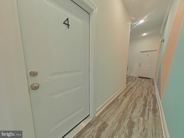 3228 W Diamond St, Philadelphia, PA 19121 - hallway featuring light wood finished floors and recessed lighting