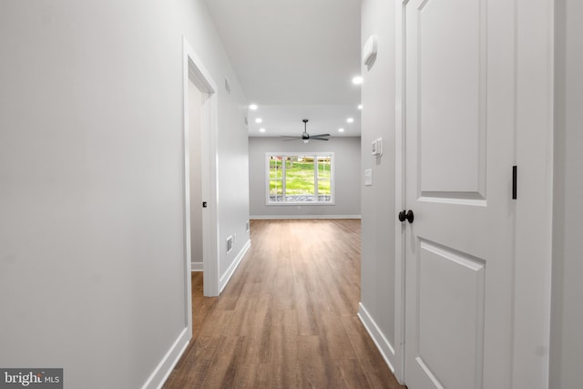 13 Connie Trl, Fairfield, PA 17320 - hall with wood finished floors, recessed lighting, and baseboards