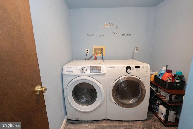 536 Cormorant Dr, Voorhees, NJ 08043 - laundry room with washer and dryer and wood finished floors