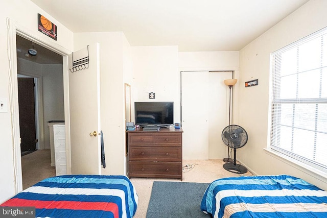 536 Cormorant Dr, Voorhees, NJ 08043 - bedroom featuring carpet floors and a closet