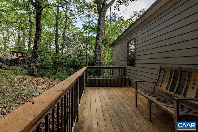 201 Pinnacle Dr, Wintergreen, VA 22967 - view of wooden deck