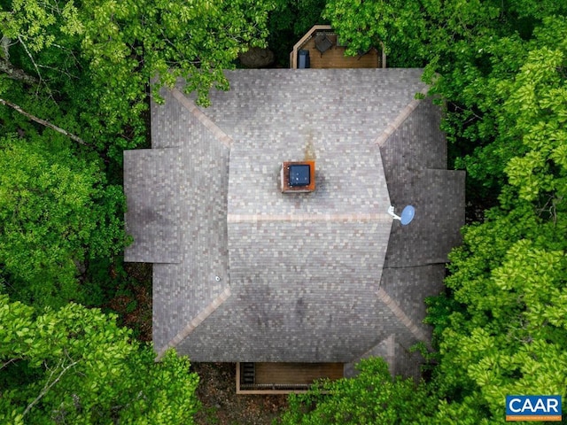 201 Pinnacle Dr, Wintergreen, VA 22967 - view from above of property