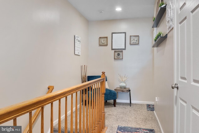 7136 Daniel John Dr, Elkridge, MD 21075 - hall with carpet flooring and recessed lighting