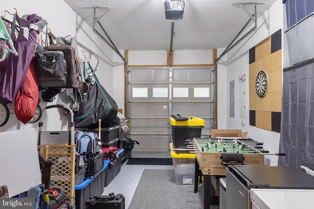 7136 Daniel John Dr, Elkridge, MD 21075 - garage with a garage door opener and refrigerator