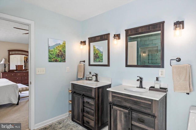 1104 Century Oak Dr, Fredericksburg, VA 22401 - bathroom featuring two vanities and a shower