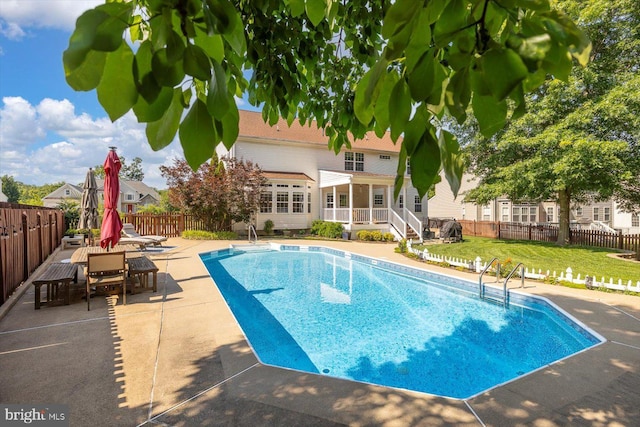 1104 Century Oak Dr, Fredericksburg, VA 22401 - view of pool featuring a patio