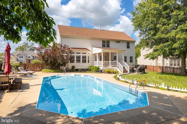 1104 Century Oak Dr, Fredericksburg, VA 22401 - view of swimming pool featuring a patio area