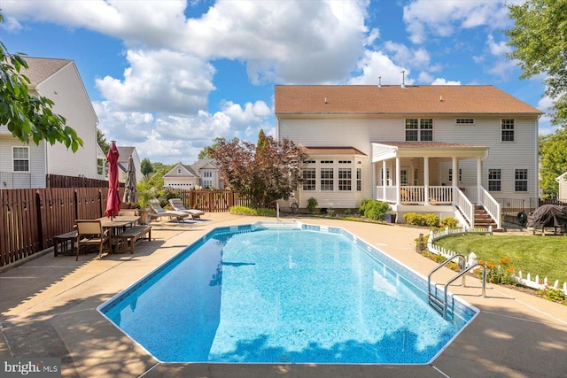 1104 Century Oak Dr, Fredericksburg, VA 22401 - view of pool with a patio