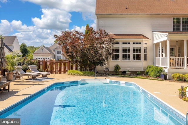 1104 Century Oak Dr, Fredericksburg, VA 22401 - view of swimming pool with a patio area