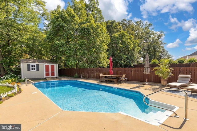 1104 Century Oak Dr, Fredericksburg, VA 22401 - view of pool with a patio, a fenced backyard, and outdoor dining space