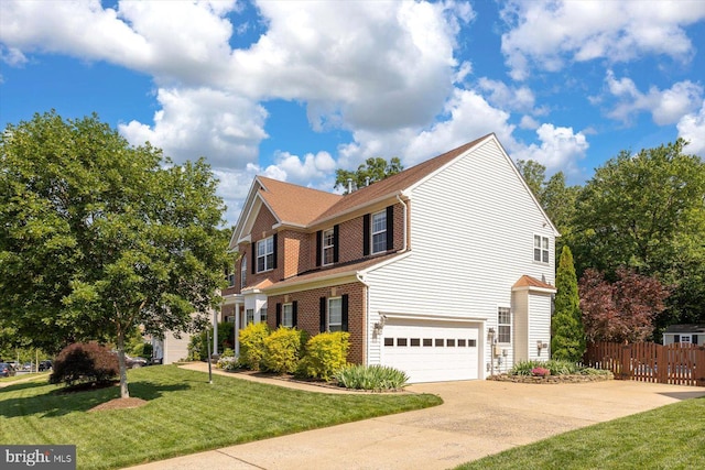 1104 Century Oak Dr, Fredericksburg, VA 22401 - view of front of property featuring an attached garage, concrete driveway, and brick siding