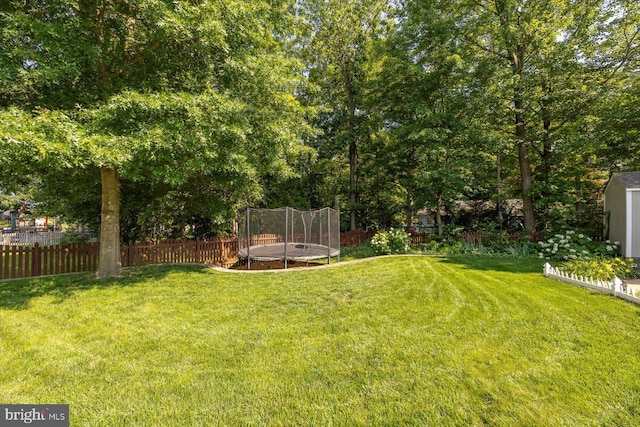 1104 Century Oak Dr, Fredericksburg, VA 22401 - view of yard with a trampoline