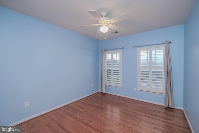 1421 Pickett Ct, Front Royal, VA 22630 - empty room with wood finished floors and ceiling fan