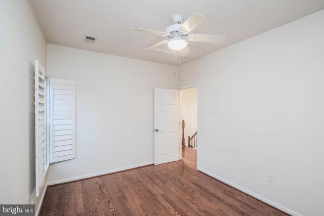 1421 Pickett Ct, Front Royal, VA 22630 - unfurnished room with wood finished floors and ceiling fan
