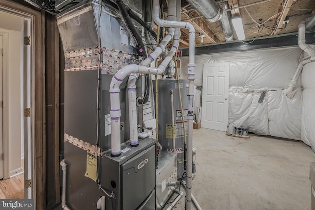 1421 Pickett Ct, Front Royal, VA 22630 - utility room with heating unit and water heater