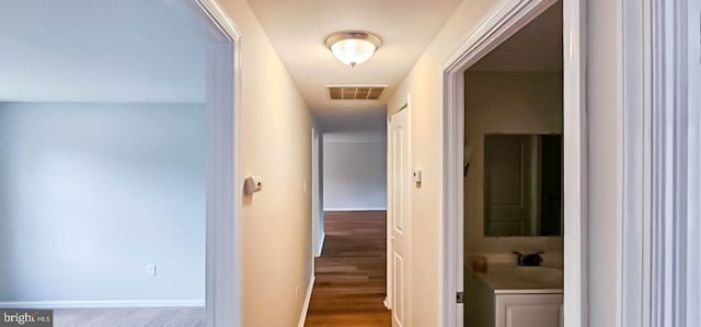 3 New Coach Ln, Willingboro, NJ 08046 - hall with wood finished floors and baseboards