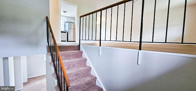 3 New Coach Ln, Willingboro, NJ 08046 - stairs with carpet floors