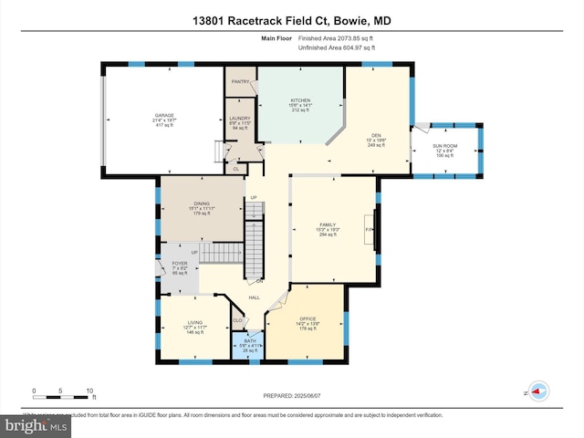 13801 Racetrack Field Ct, Bowie, MD 20720 - home floor plan