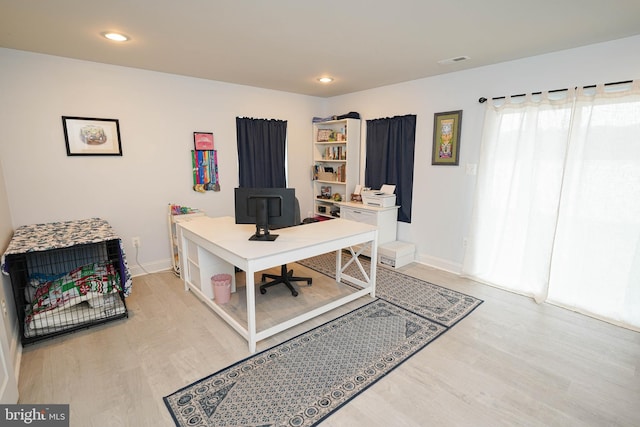 36063 Auburn Way, Millsboro, DE 19966 - office with wood finished floors, baseboards, and recessed lighting