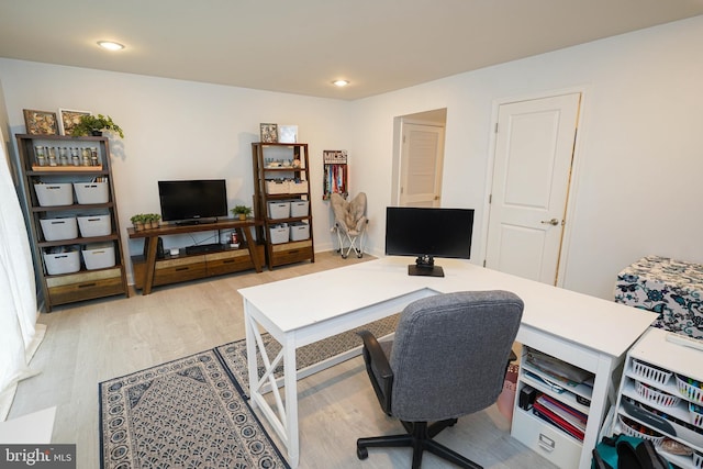 36063 Auburn Way, Millsboro, DE 19966 - home office featuring light wood-style flooring and recessed lighting