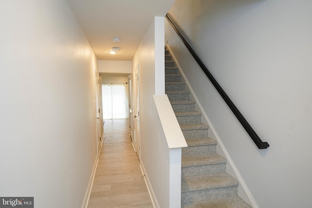 36063 Auburn Way, Millsboro, DE 19966 - stairs with baseboards and wood finished floors
