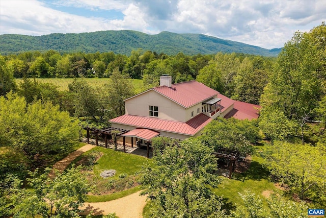 5190 Sugar Ridge Rd, Crozet, VA 22932 - view of subject property with a heavily wooded area and mountains