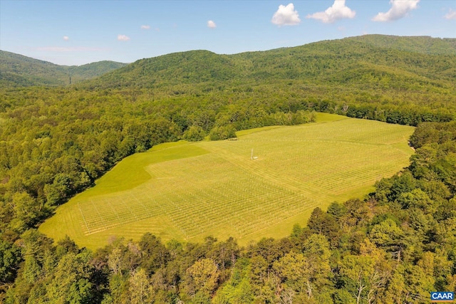 5190 Sugar Ridge Rd, Crozet, VA 22932 - drone / aerial view of a forest and mountains