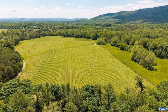 5190 Sugar Ridge Rd, Crozet, VA 22932 - aerial view of extensive farmland and a mountainous background