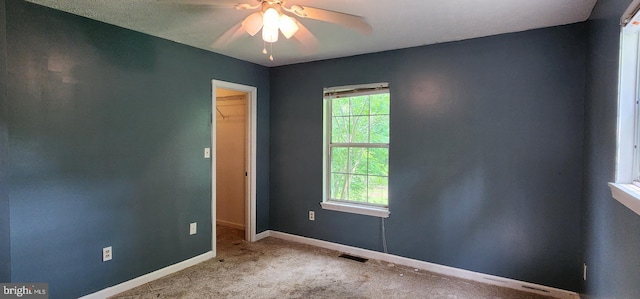 30120 Dudley Rd, Mechanicsville, MD 20659 - empty room featuring carpet floors, a ceiling fan, and baseboards