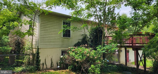 30120 Dudley Rd, Mechanicsville, MD 20659 - view of home's exterior featuring a deck