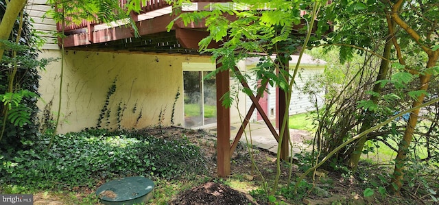 30120 Dudley Rd, Mechanicsville, MD 20659 - view of yard with a wooden deck
