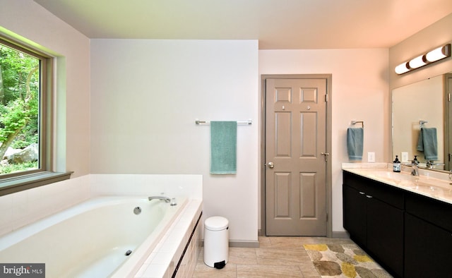 2415 Schaffer Rd, Pottstown, PA 19464 - full bath with vanity, a bath, and baseboards