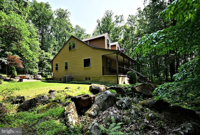 2415 Schaffer Rd, Pottstown, PA 19464 - view of property exterior with cooling unit and a lawn