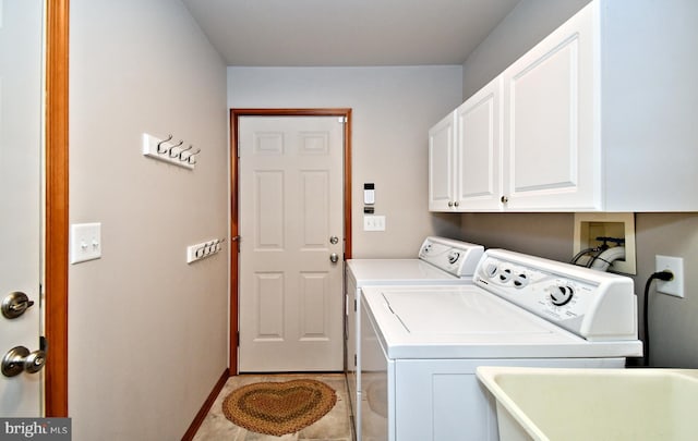 2415 Schaffer Rd, Pottstown, PA 19464 - laundry area with cabinet space, washing machine and dryer, and baseboards