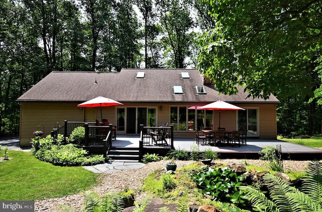 2415 Schaffer Rd, Pottstown, PA 19464 - rear view of house with a deck and a shingled roof