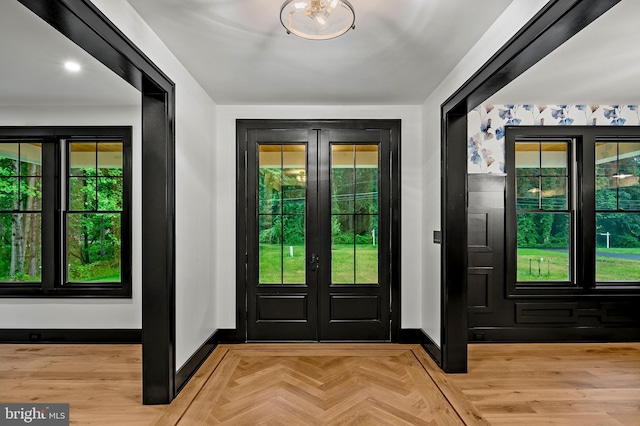 934 Chesterfield Rd, Annapolis, MD 21401 - foyer featuring baseboards and french doors