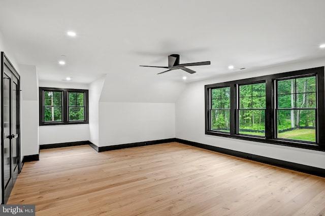 934 Chesterfield Rd, Annapolis, MD 21401 - bonus room with ceiling fan, light wood-type flooring, recessed lighting, and lofted ceiling