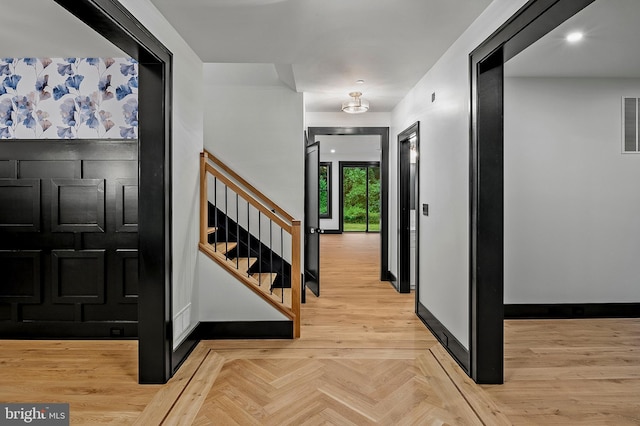 934 Chesterfield Rd, Annapolis, MD 21401 - entrance foyer with stairs and recessed lighting