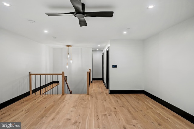 934 Chesterfield Rd, Annapolis, MD 21401 - unfurnished room featuring recessed lighting, wood finished floors, and ceiling fan