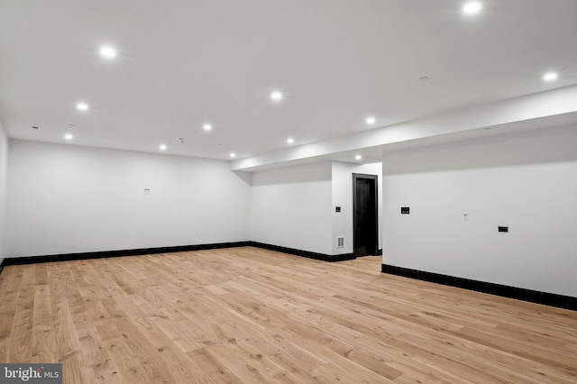 934 Chesterfield Rd, Annapolis, MD 21401 - spare room with recessed lighting and light wood-type flooring