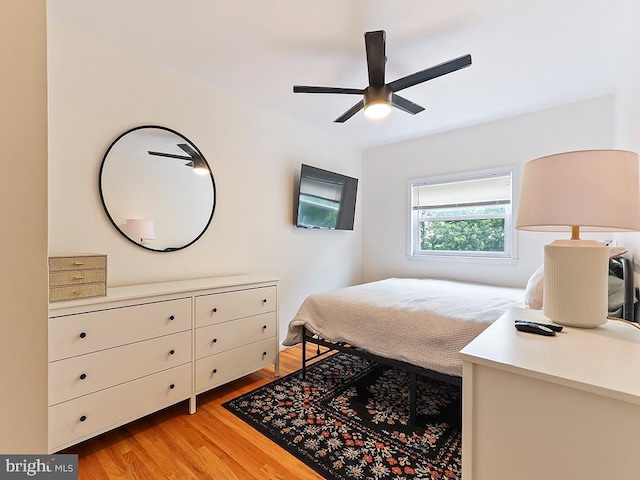 3721 S Hereford Ln, Philadelphia, PA 19114 - bedroom featuring light wood finished floors and ceiling fan